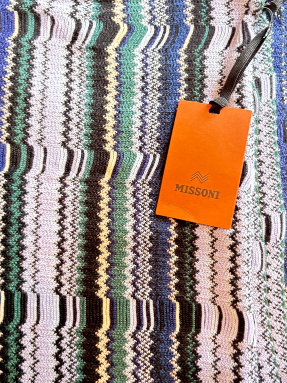 Missoni Multicolor Zigzag Fringe Cape - Picture 7 of 7